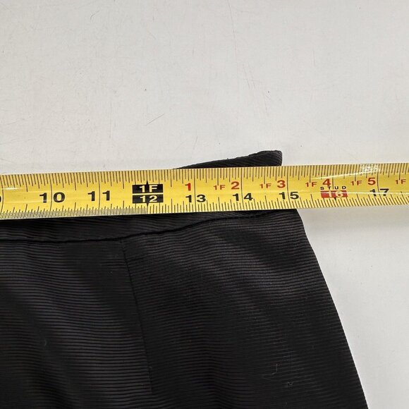 Talbots Black Knee-Length Straight Skirt Italian Fabric Size 10 Back Vent Preppy - Picture 4 of 12